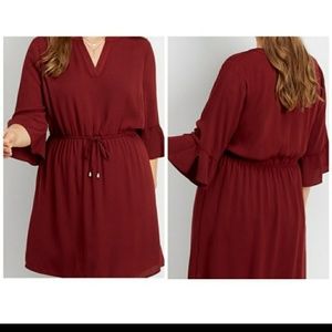 Maurices Burgundy Dress 3X